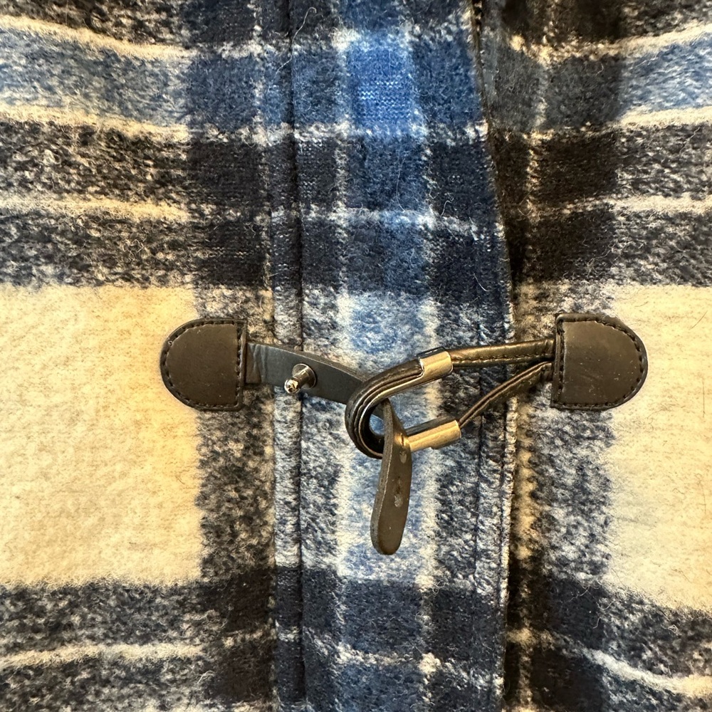 Worth Blue and White Plaid Jacket - Picture 4 of 5